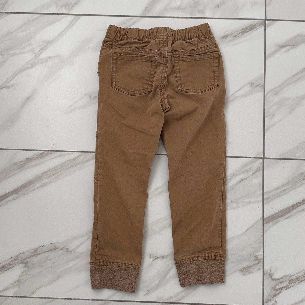 Boys 4T Bundle Outfit Plaid Button-Up Shirt with Khakis and LS Henley Shirt - Picture 7 of 7